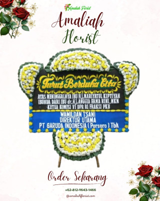 Papan Bunga Duka di Bakti Jaya
