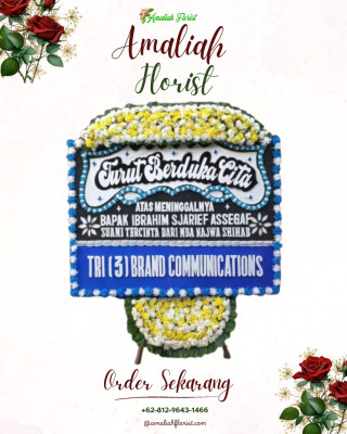 Papan Bunga Duka di Bakti Jaya