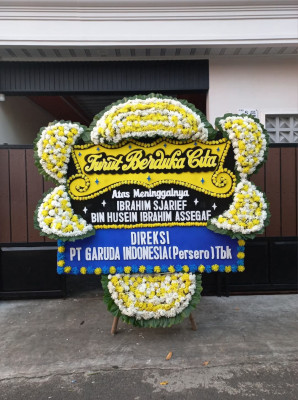 Papan Bunga Duka di Bakti Jaya